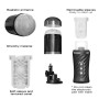 Автоматический мастурбатор Dorcel THRUST BLOW PRO, имитация фрикций+вращение, по 10 режимов, присоска