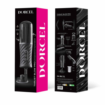 Автоматический мастурбатор Dorcel THRUST BLOW PRO, имитация фрикций+вращение, по 10 режимов, присоска