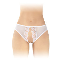 Трусики з відкритим доступом Fashion Secret Ambre White, сітка