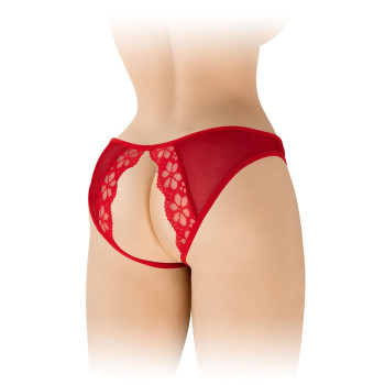 Трусики з відкритим доступом Fashion Secret Ambre Red, сітка