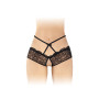 Трусики з відкритим доступом Fashion Secret Celia Black, лямки на талії