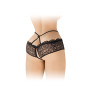 Трусики з відкритим доступом Fashion Secret Celia Black, лямки на талії