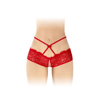Трусики з відкритим доступом Fashion Secret Celia Red, лямки на талії