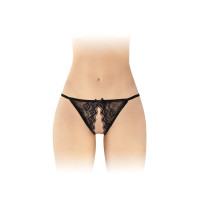 Мереживні трусики з доступом Fashion Secret Zoe Black, з бантиком
