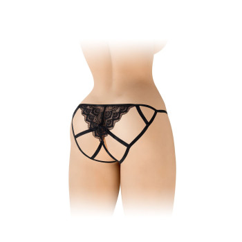 Мереживні трусики з доступом Fashion Secret Zoe Black, з бантиком