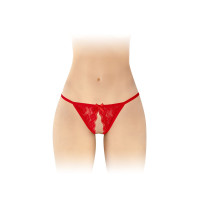 Мереживні трусики з доступом Fashion Secret Zoe Red, з бантиком