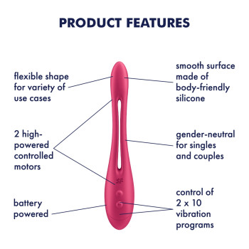 Универсальный гибкий вибратор для пар Satisfyer Elastic Game Battery Series