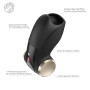 Мастурбатор для головки пеніса Fun Factory COBRA LIBRE II Black, 2 мотори, гра без рук