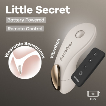 Вибратор в трусики Satisfyer Little Secret Battery Series с пультом ДУ