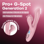 Вакуумный вибратор-кролик Satisfyer Pro+ G-Spot Generation 2 Pink