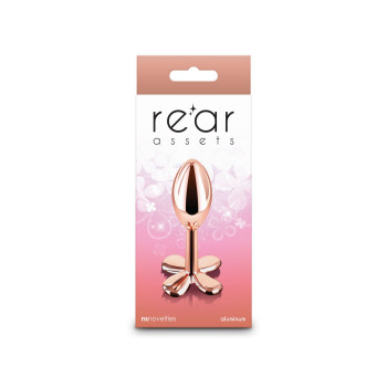 Анальная пробка NS Novelties Rear Assets - Clover - Rose Gold