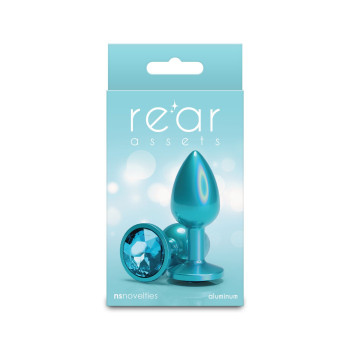 Анальная пробка NS Novelties Rear Assets - Iridescent Teal - Small - Teal