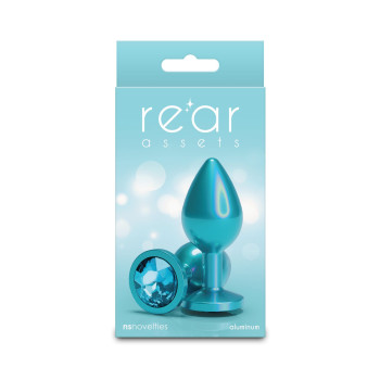 Анальная пробка NS Novelties Rear Assets - Iridescent Teal - Medium - Teal
