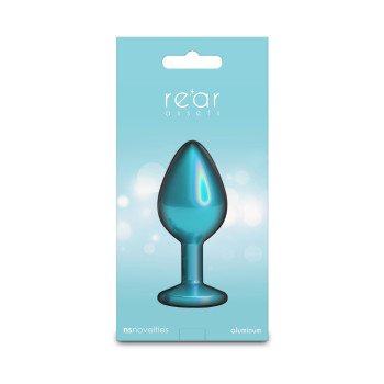 Анальная пробка NS Novelties Rear Assets - Iridescent Teal - Medium - Teal