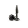Анальная пробка NS Novelties Rear Assets - Tapered - Small - Gunmetal - Black
