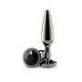 Анальная пробка NS Novelties Rear Assets - Tapered - Medium - Gunmetal - Black