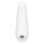 Вакуумный клиторальный стимулятор Satisfyer Curvy 1+ White с управлением через интернет