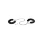 Металлические поножи с мехом Fetish Tentation Adjustable metal and fur ankle cuffs, 2 ключа