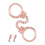 Металлические наручники Fetish Tentation Premium Chick wrist cuffs in rose-gold metal, розовое золото