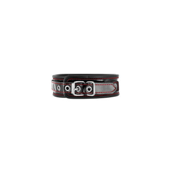 Ошейник из натуральной кожи Fetish Tentation Premium Patent leather choker, крепежное кольцо