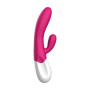 Вібратор-кролик Liebe Bend It Plus Rechargeable Cerise, гнучкий, 2 мотори, 10 режимів