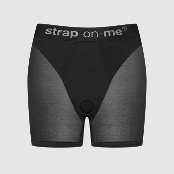 Шорти з фіксацією дилдо Strap-On-Me Harness Lingerie Halo – S – Black, велосипедки