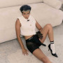 Шорти з фіксацією дилдо Strap-On-Me Harness Lingerie Halo – M – Black, велосипедки