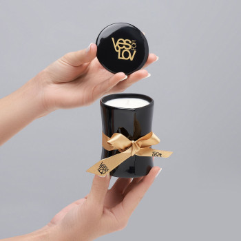 Масажна свічка YESforLOV MASSAGE CANDLE with bewitching scent 120 г, квітковий аромат, віск + олії