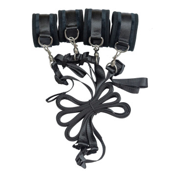 Растяжка на кровать Punishment – 5-Piece Bed Restraint Kit – Black, 5 предметов