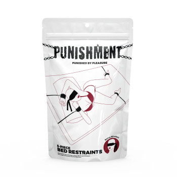 Растяжка на кровать Punishment – 5-Piece Bed Restraint Kit – Black, 5 предметов