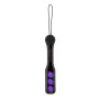 Паддл Punishment – Purple Lips Paddle – Black, залишає слід у вигляді поцілунку