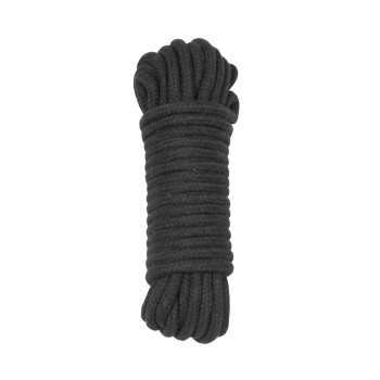 Хлопковая веревка для шибари Punishment – Bondage Rope – Black, 9,7 м, черная