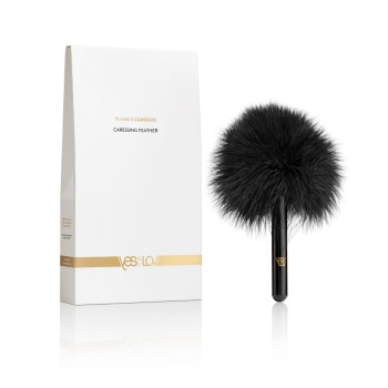 Метелочка YESforLOV CARESSING FEATHER, перышко индейки, 11 см