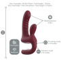 Смарт-пульсатор Magic Motion Magic Duet Bordeaux, подвійний, 10 режимів пульсації, 10 режимів вібрації