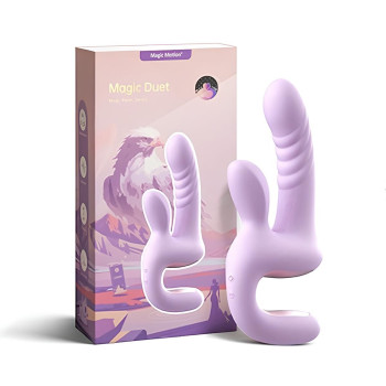 Смарт-пульсатор Magic Motion Magic Duet Purple, подвійний, 10 режимів пульсації, 10 режимів вібрації
