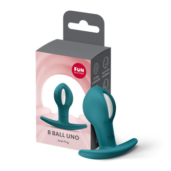 Анальная пробка Fun Factory B BALLS UNO Bottle Green, подвижный шарик внутри