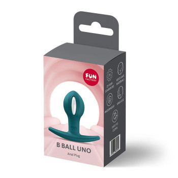 Анальная пробка Fun Factory B BALLS UNO Bottle Green, подвижный шарик внутри