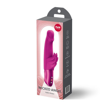 Вібратор-кролик Fun Factory Wicked Angel Magenta, 10 режимів, працює від батарейок