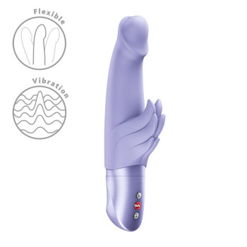 Вібратор-кролик Fun Factory Wicked Angel Purple, 10 режимів, працює від батарейок