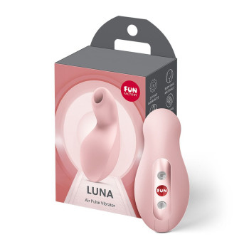 Вакуумний стимулятор з вібрацією Fun Factory Luna Soft Pink, 12 режимів вібрації, 11 рівнів вакууму