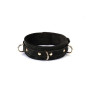 Нашийник з повідцем Liebe Seele Boudoir Amor Collar with Leash Black, три кільця