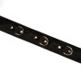Нашийник з повідцем Liebe Seele Boudoir Amor Collar with Leash Black, три кільця