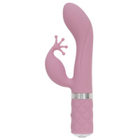 Розкішний вібратор-кролик Pillow Talk - Kinky Pink із кристалом Сваровскі, потужний