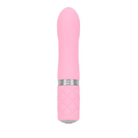 Розкішний вібратор PILLOW TALK - Flirty Pink із кристалом Сваровскі, гнучка головка