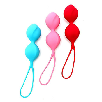Вагинальные шарики Satisfyer V Balls (3 пары), диаметр 3,4см, масса 79-114-150г, монолитные