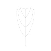 Цепочка для спины Bijoux Indiscrets Magnifique Back and Cleavage Chain - Silver, украшение для тела