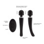 Мощный вибромассажер Dorcel Megawand Black перезаряжаемый, 160 режимов