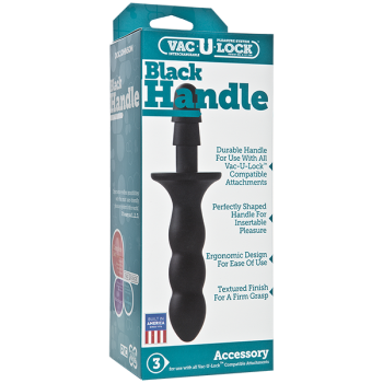 Держатель-рукоять Doc Johnson с креплением Vac-U-Lock - Black Handle для игрушек