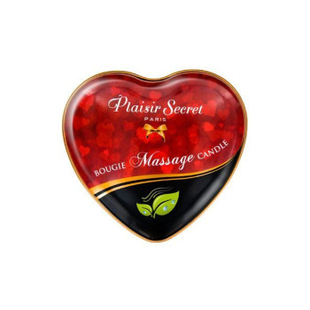 Масажна свічка серце Plaisirs Secrets Natural (35 мл)