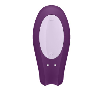 Смарт-вібратор для пар Satisfyer Double Joy Violet із широким кліторальним стимулятором